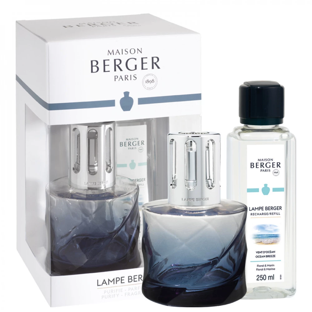 Lampe Berger Geschenkset Spirale Blau inkl. 250ml Vent d´Ocean Lampe Berger Geschenkset Spirale Blau inkl. 250ml Vent d´Ocean